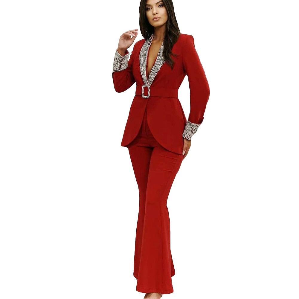 EM Diamonds Pant Suit - ShopEbonyMonique