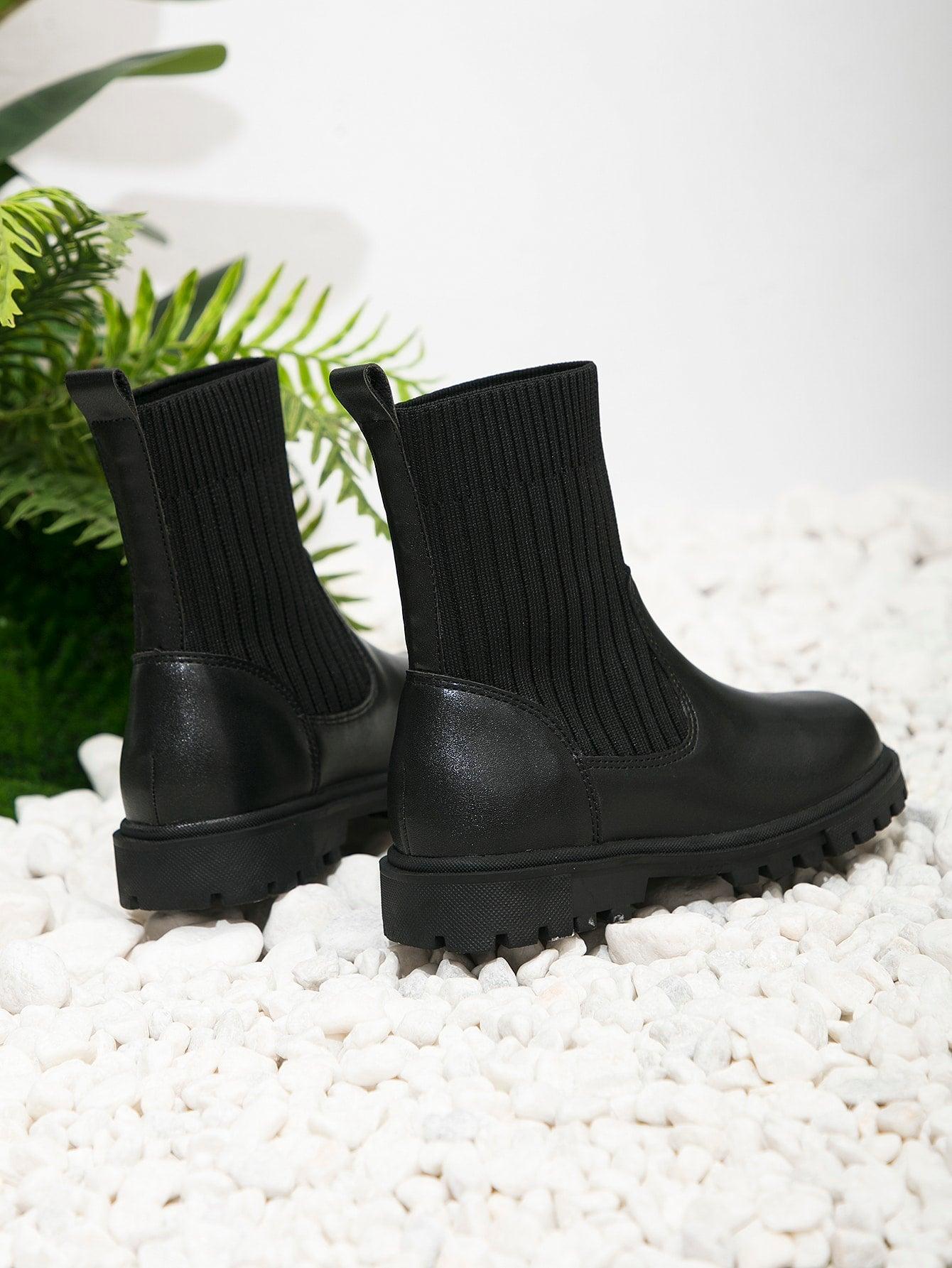 EM Kids Slip-On Sock Boots - ShopEbonyMonique