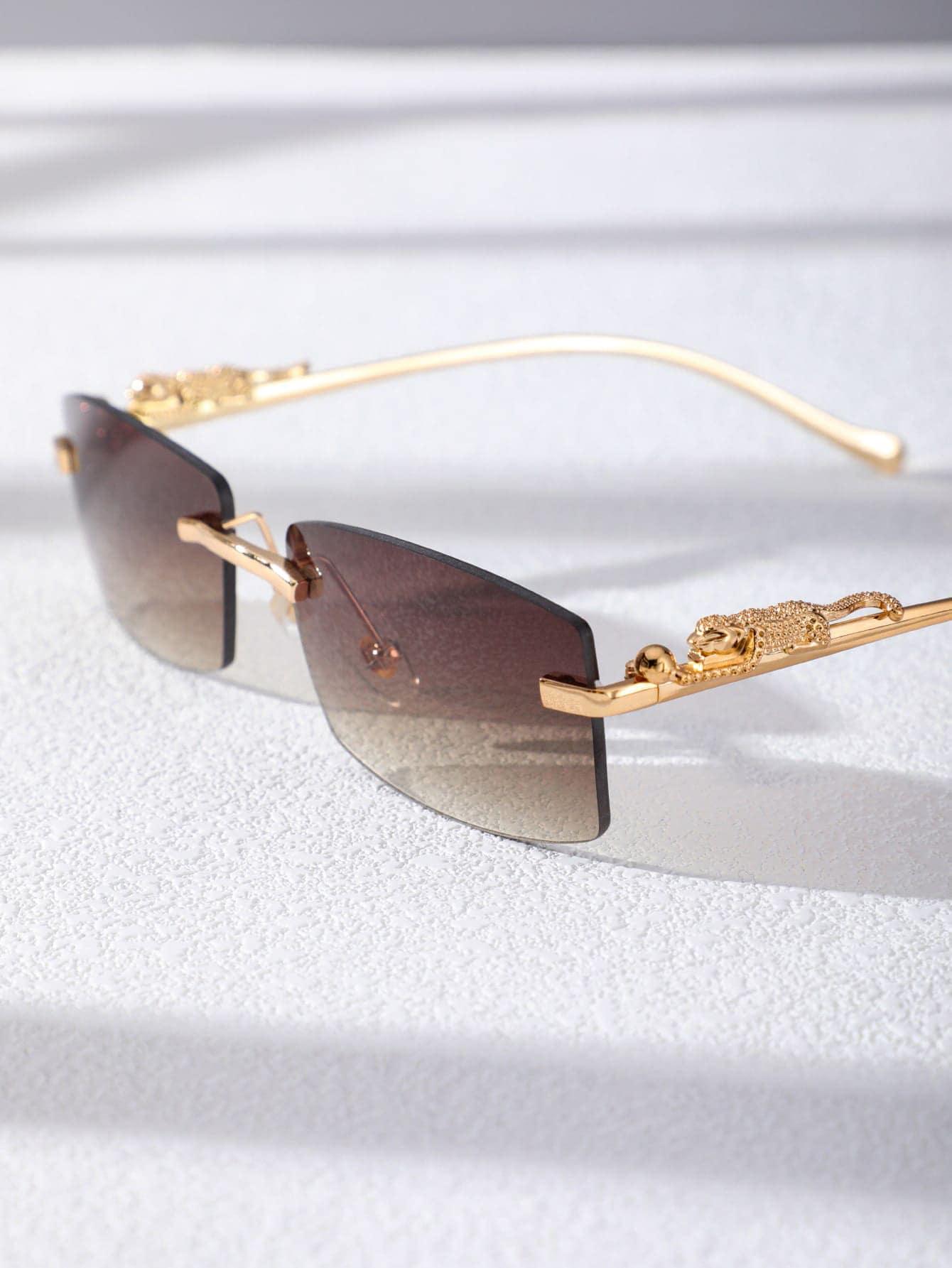 EM Men Square Rimless Fashion Glasses - ShopEbonyMonique