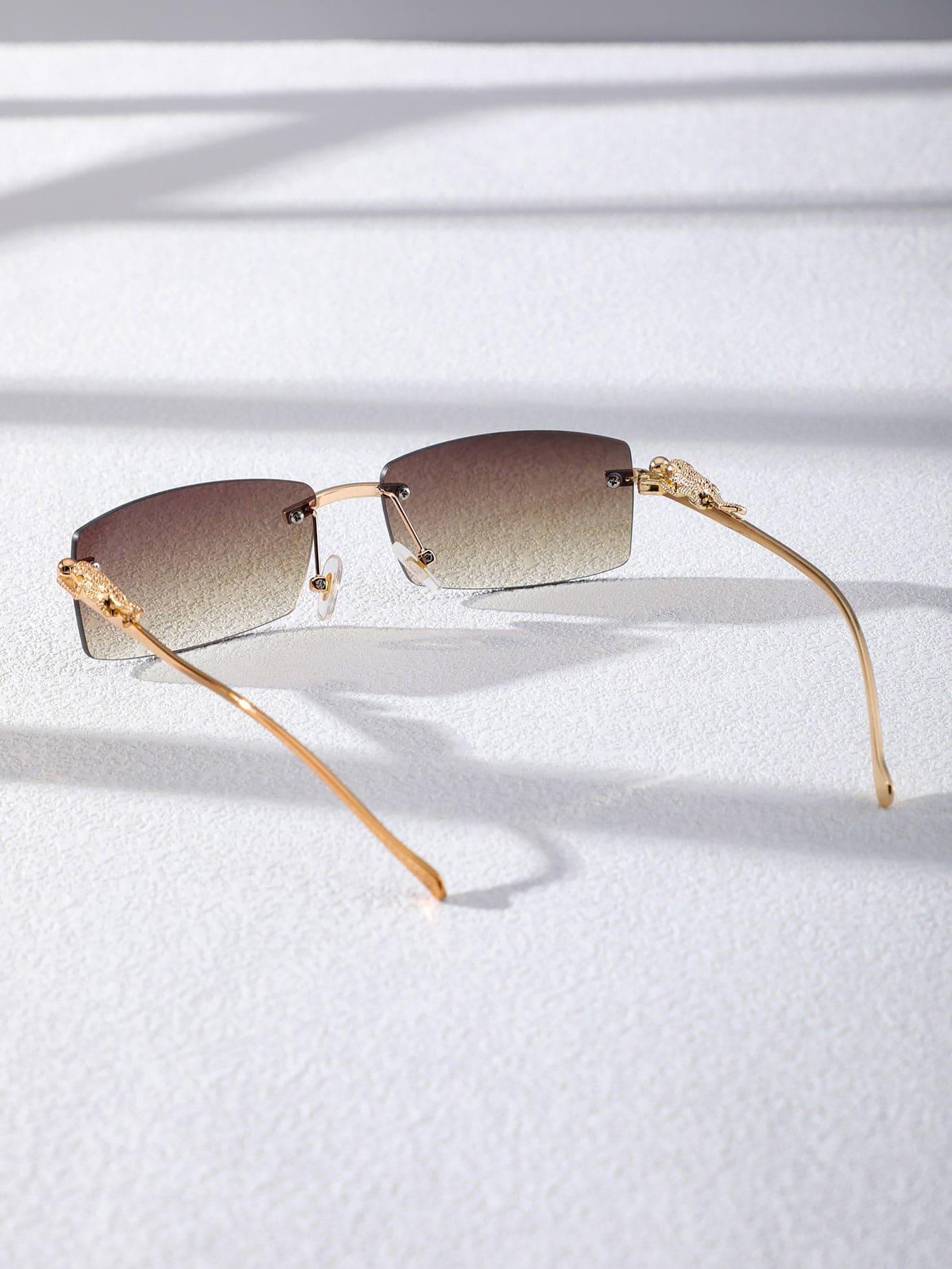 EM Men Square Rimless Fashion Glasses - ShopEbonyMonique