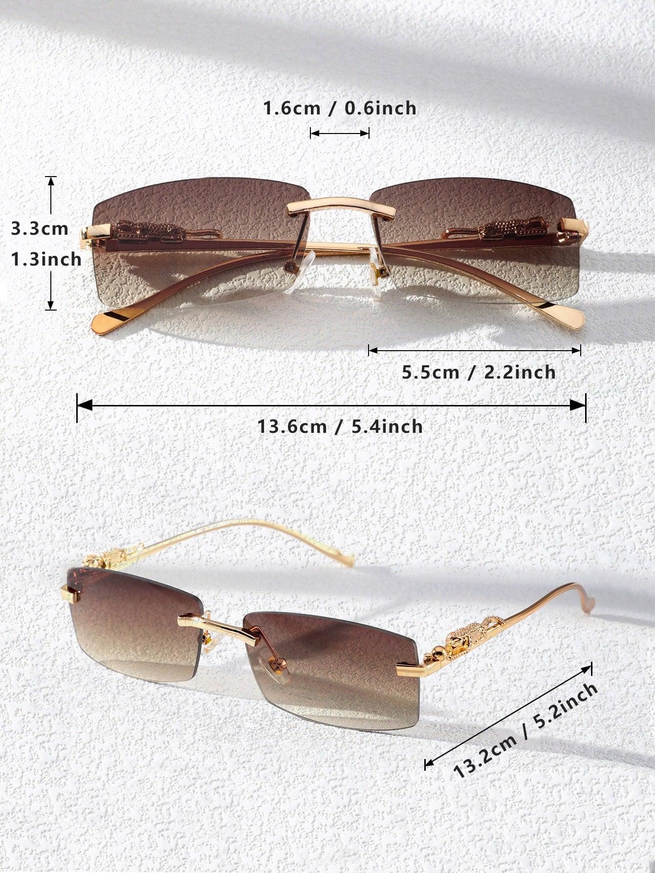 EM Men Square Rimless Fashion Glasses - ShopEbonyMonique