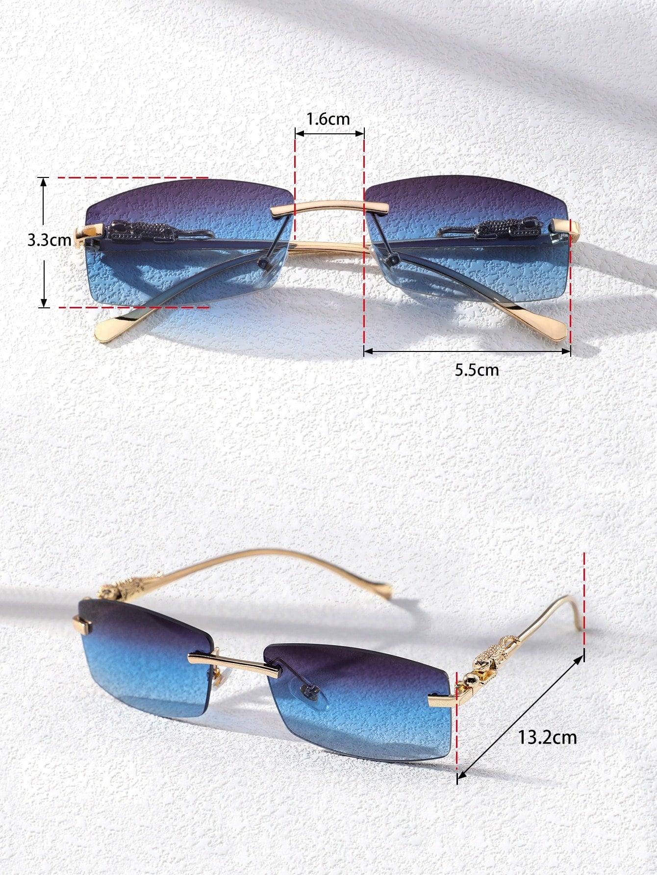 EM Men Square Rimless Fashion Glasses - ShopEbonyMonique
