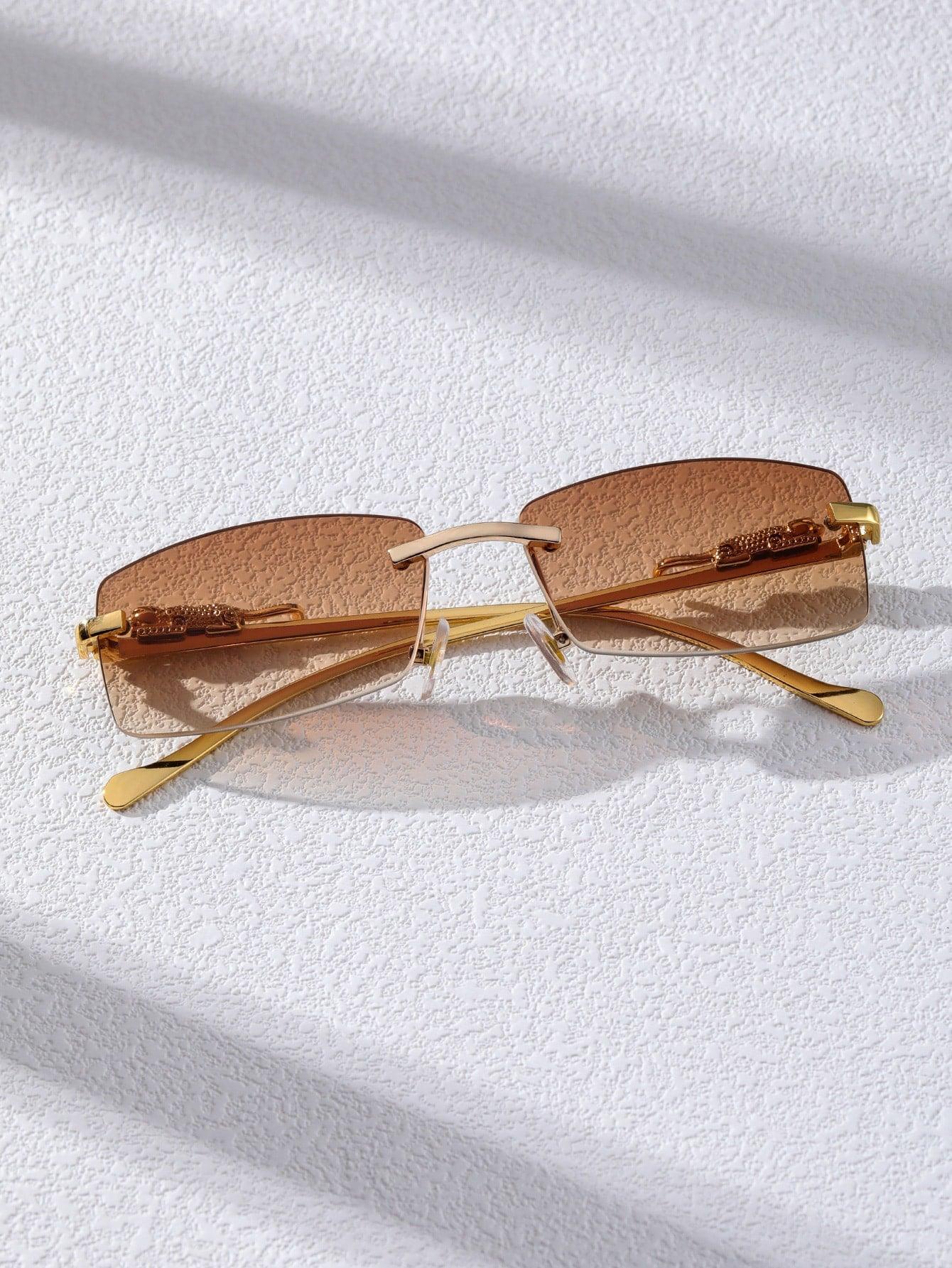 EM Men Square Rimless Fashion Glasses - ShopEbonyMonique