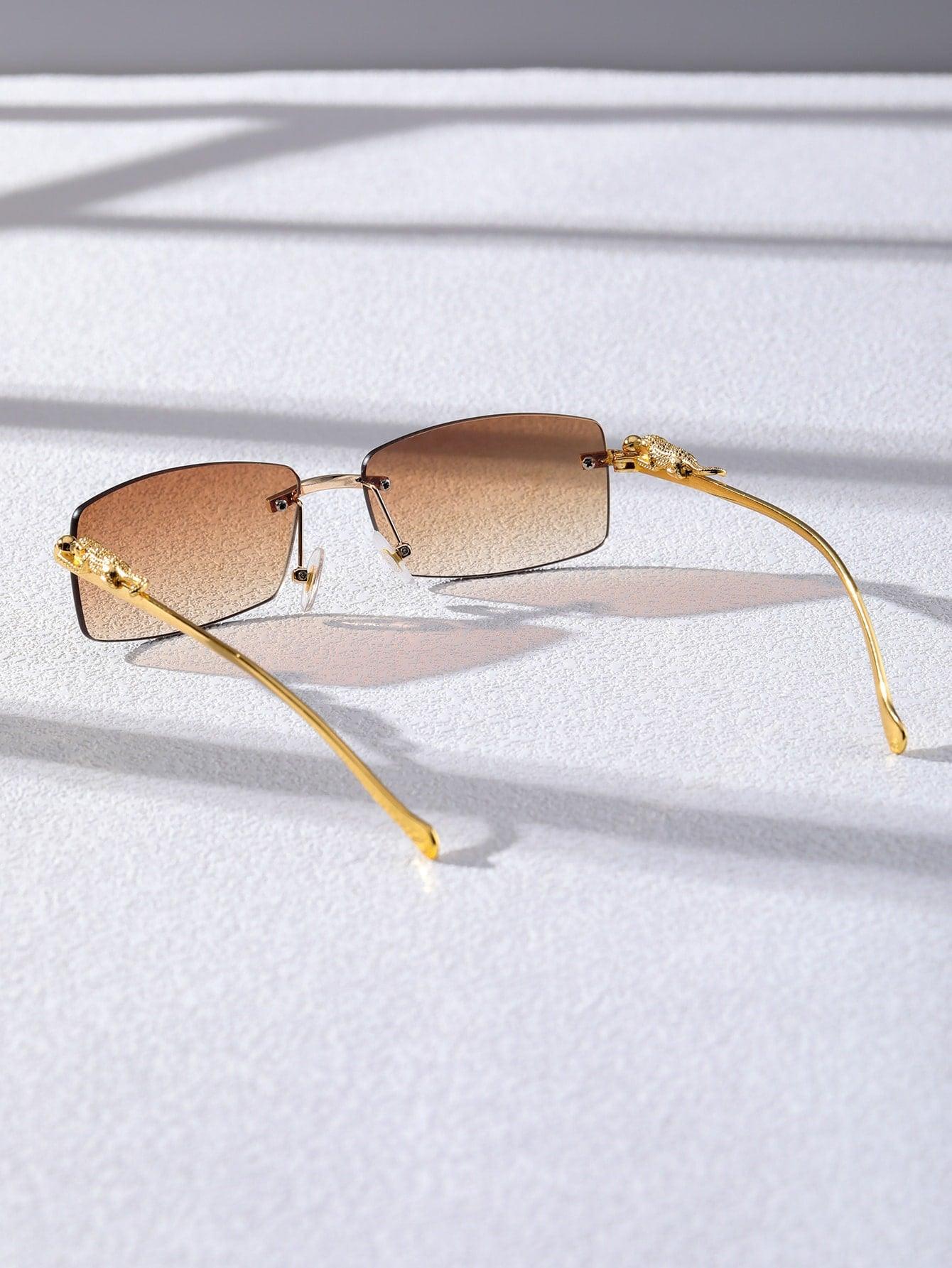 EM Men Square Rimless Fashion Glasses - ShopEbonyMonique