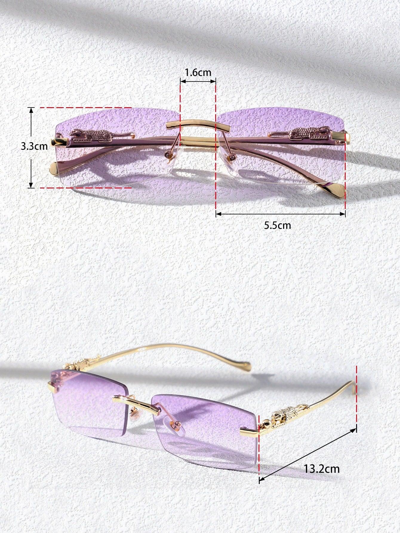 EM Men Square Rimless Fashion Glasses - ShopEbonyMonique