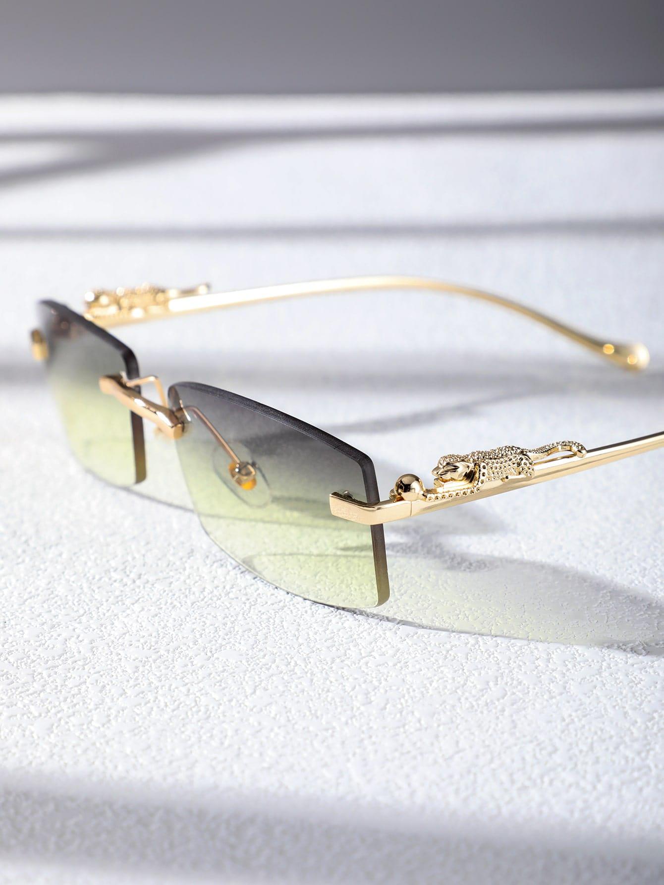 EM Men Square Rimless Fashion Glasses - ShopEbonyMonique