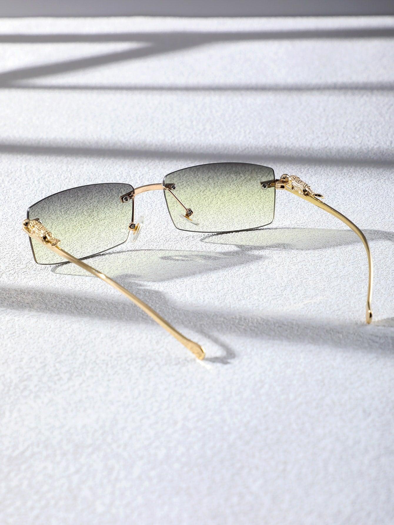 EM Men Square Rimless Fashion Glasses - ShopEbonyMonique