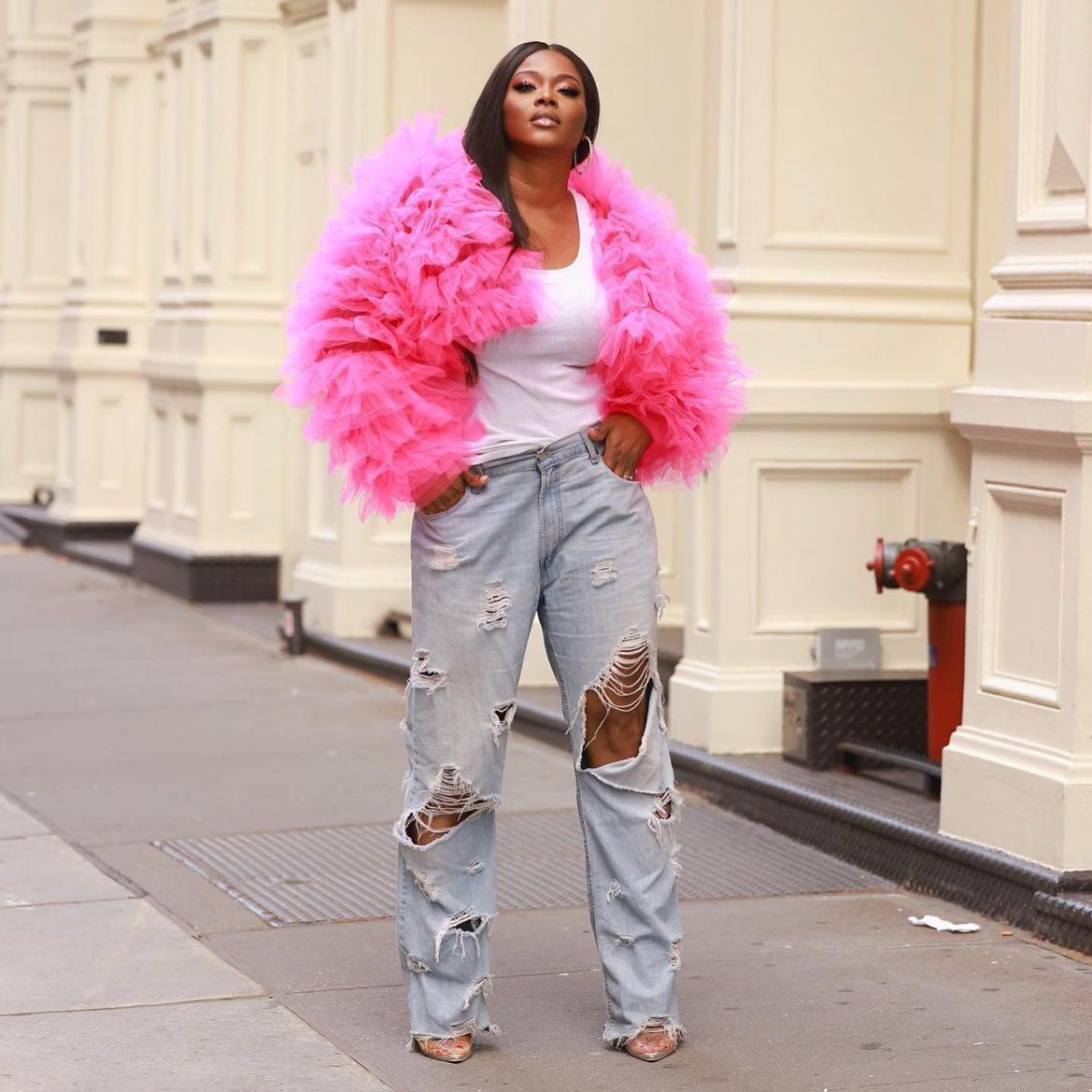 EM Ruffled Tulle Short Jackets With Hood - ShopEbonyMonique