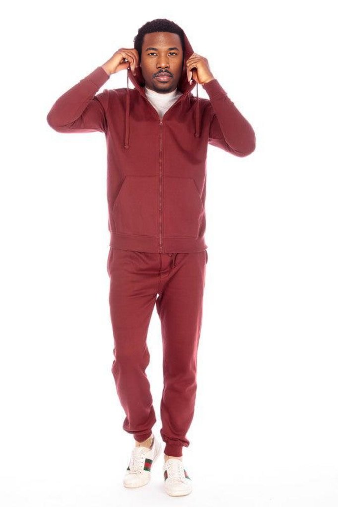 EM Burgundy Sweatpants - ShopEbonyMonique