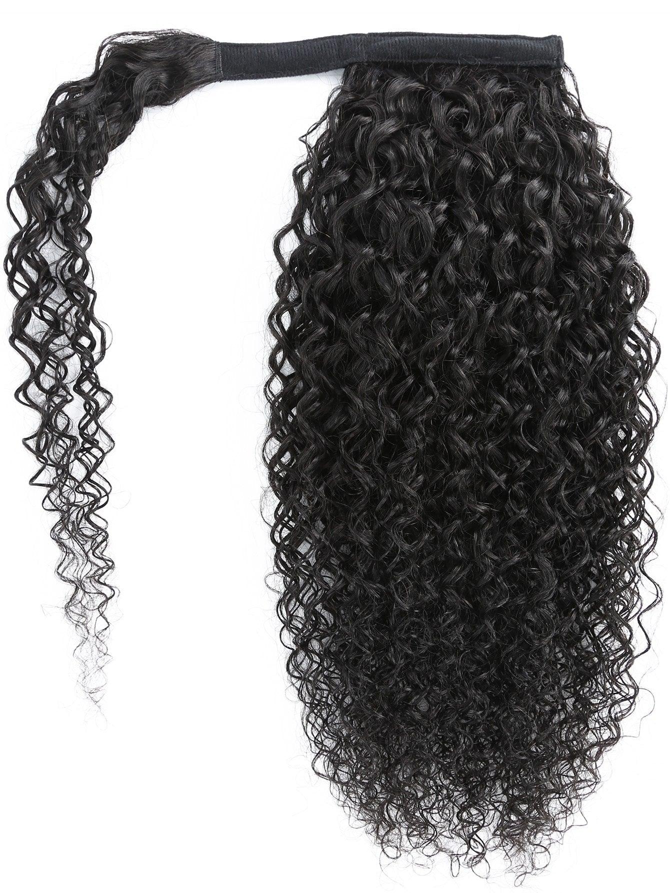 EM Curly Wrap Around Ponytail Human Hair Extension - ShopEbonyMonique