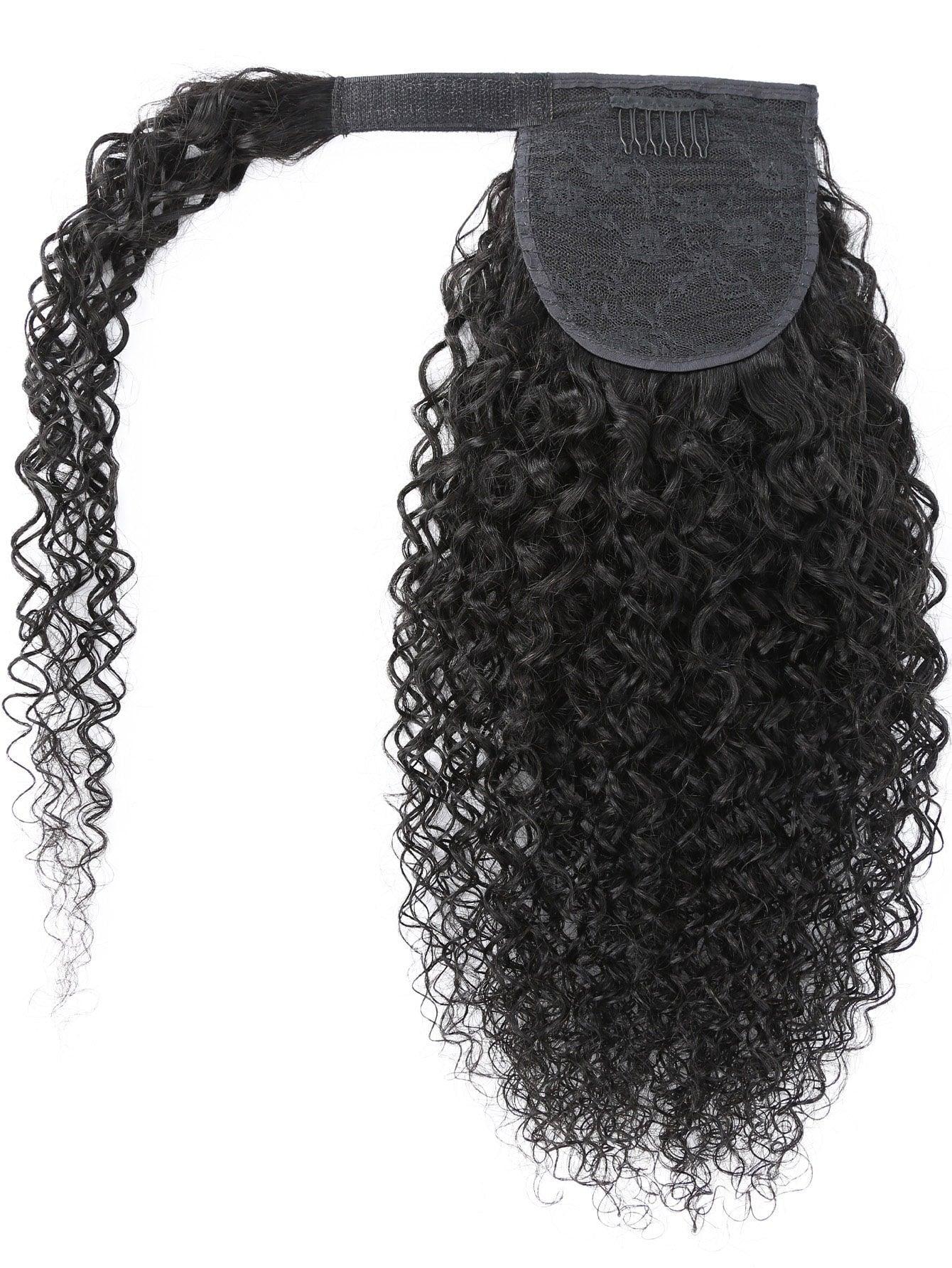 EM Curly Wrap Around Ponytail Human Hair Extension - ShopEbonyMonique