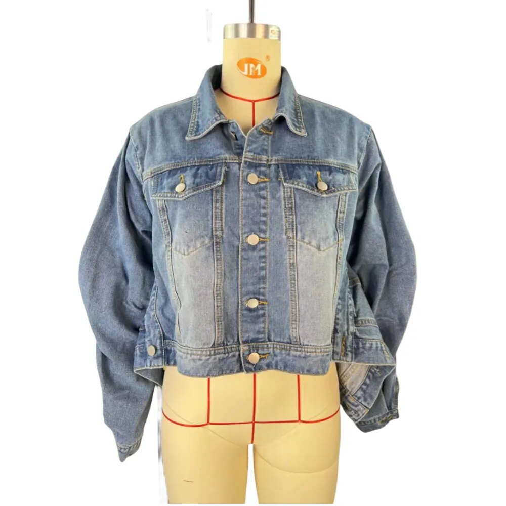 EbonyMonique Blue Vintage Denim Jacket - ShopEbonyMonique