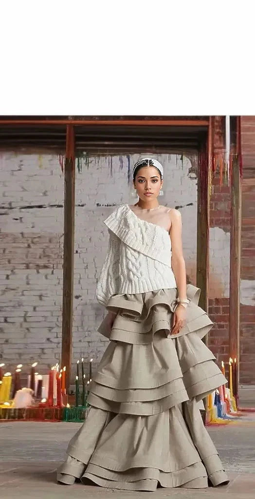 Elegant Layered Satin Maxi Skirt - ShopEbonyMonique