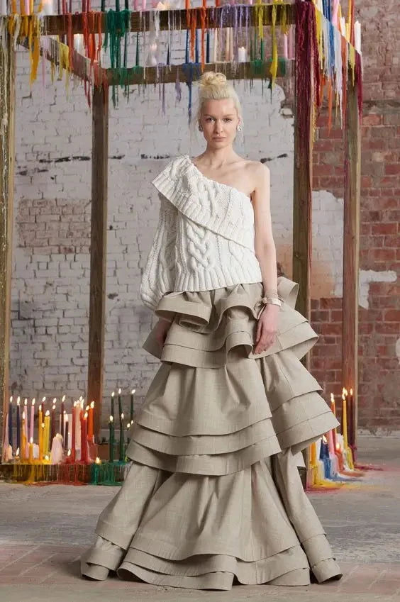 Elegant Layered Satin Maxi Skirt - ShopEbonyMonique