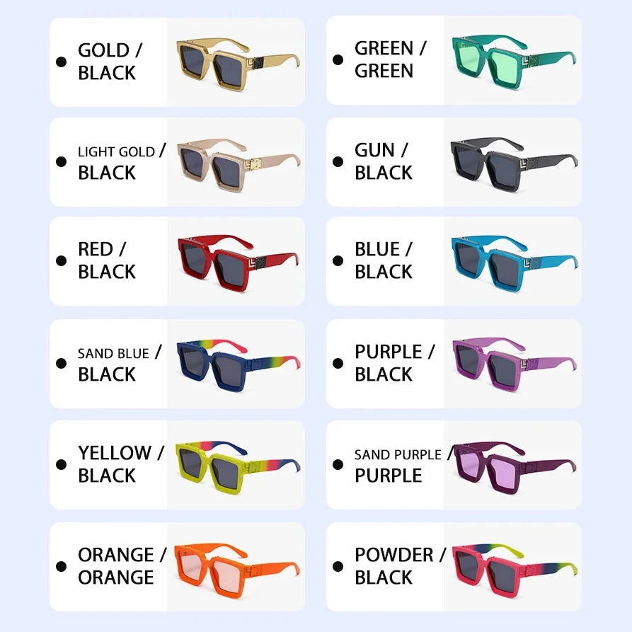 Fashion Classic Square Sunglasses - ShopEbonyMonique