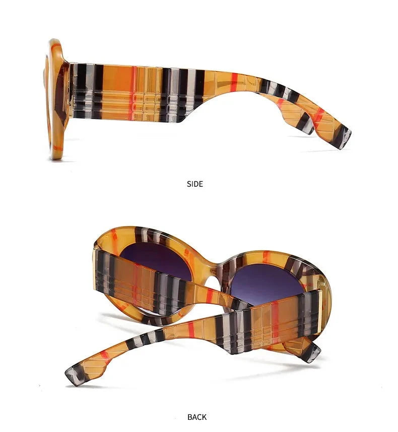 Fashion Colorful Stripes Sunglasses - ShopEbonyMonique