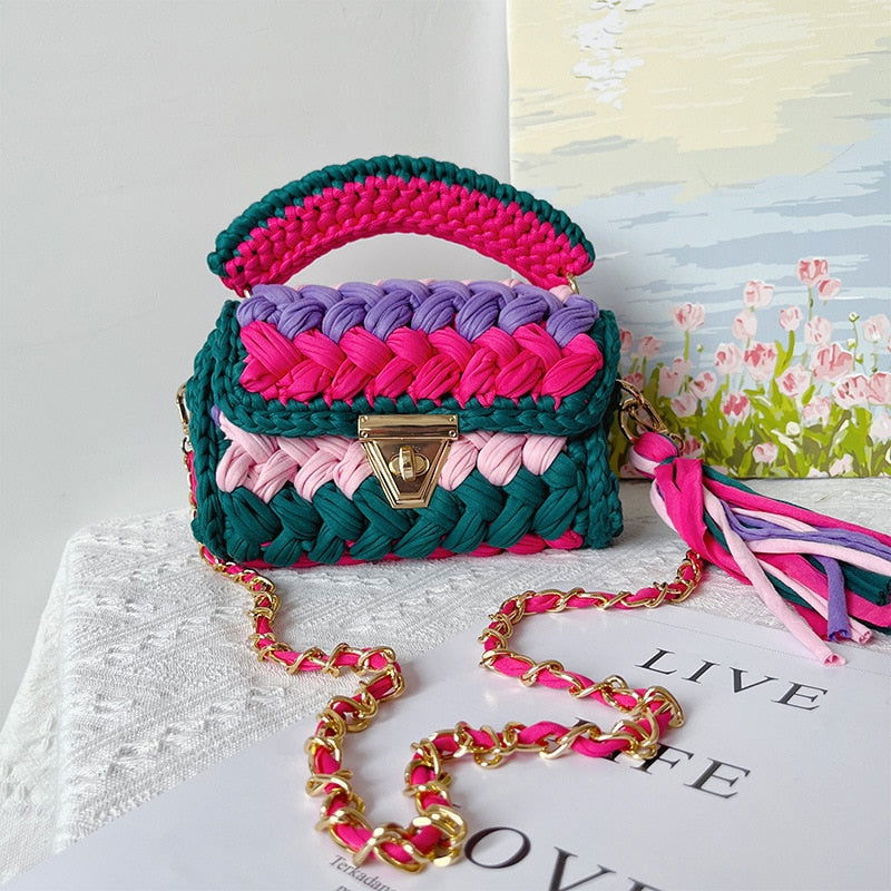Fashion Knitting Crossbody Bags - ShopEbonyMonique