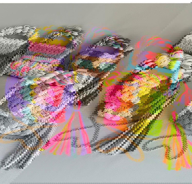 Fashion Knitting Crossbody Bags - ShopEbonyMonique