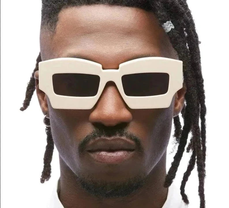 Fashion Square Wide Frame Sunglasses - ShopEbonyMonique