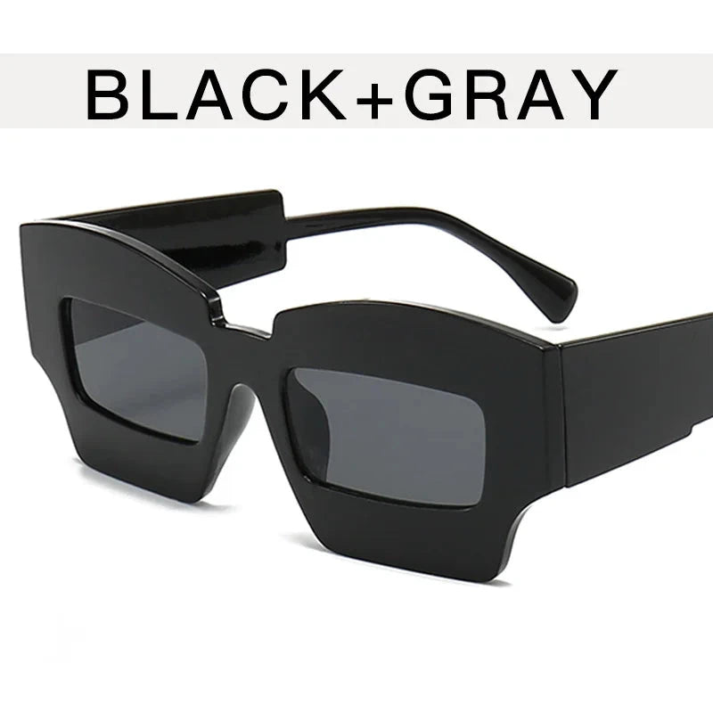 Fashion Square Wide Frame Sunglasses - ShopEbonyMonique