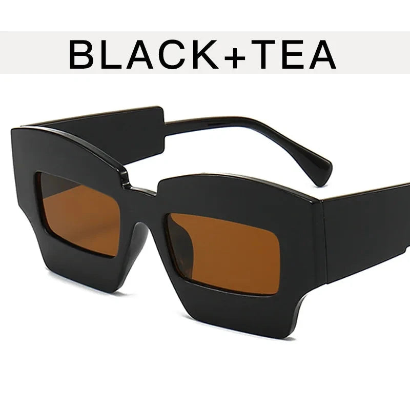 Fashion Square Wide Frame Sunglasses - ShopEbonyMonique