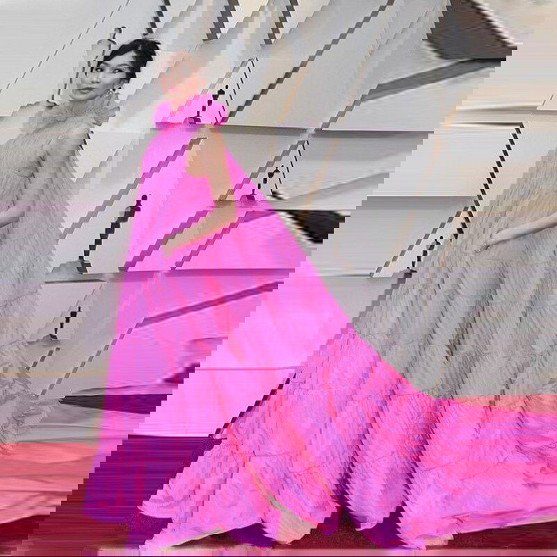 Fluffy Party Dress With Pockets - ShopEbonyMonique