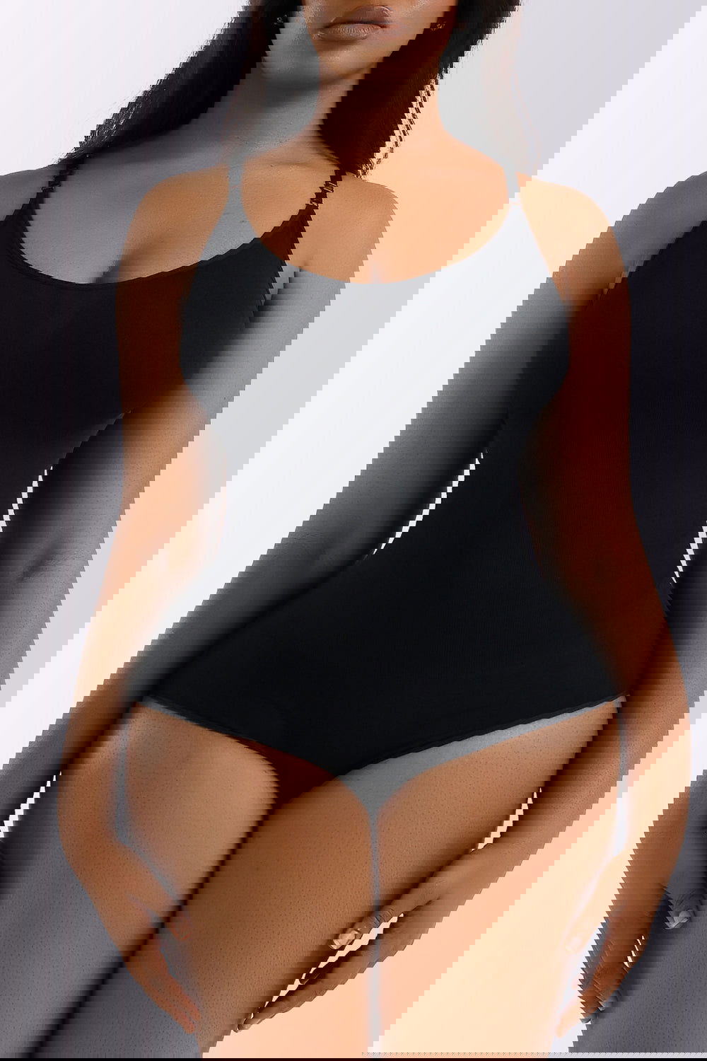 Full Size Spaghetti Strap Shaping Bodysuit - ShopEbonyMonique