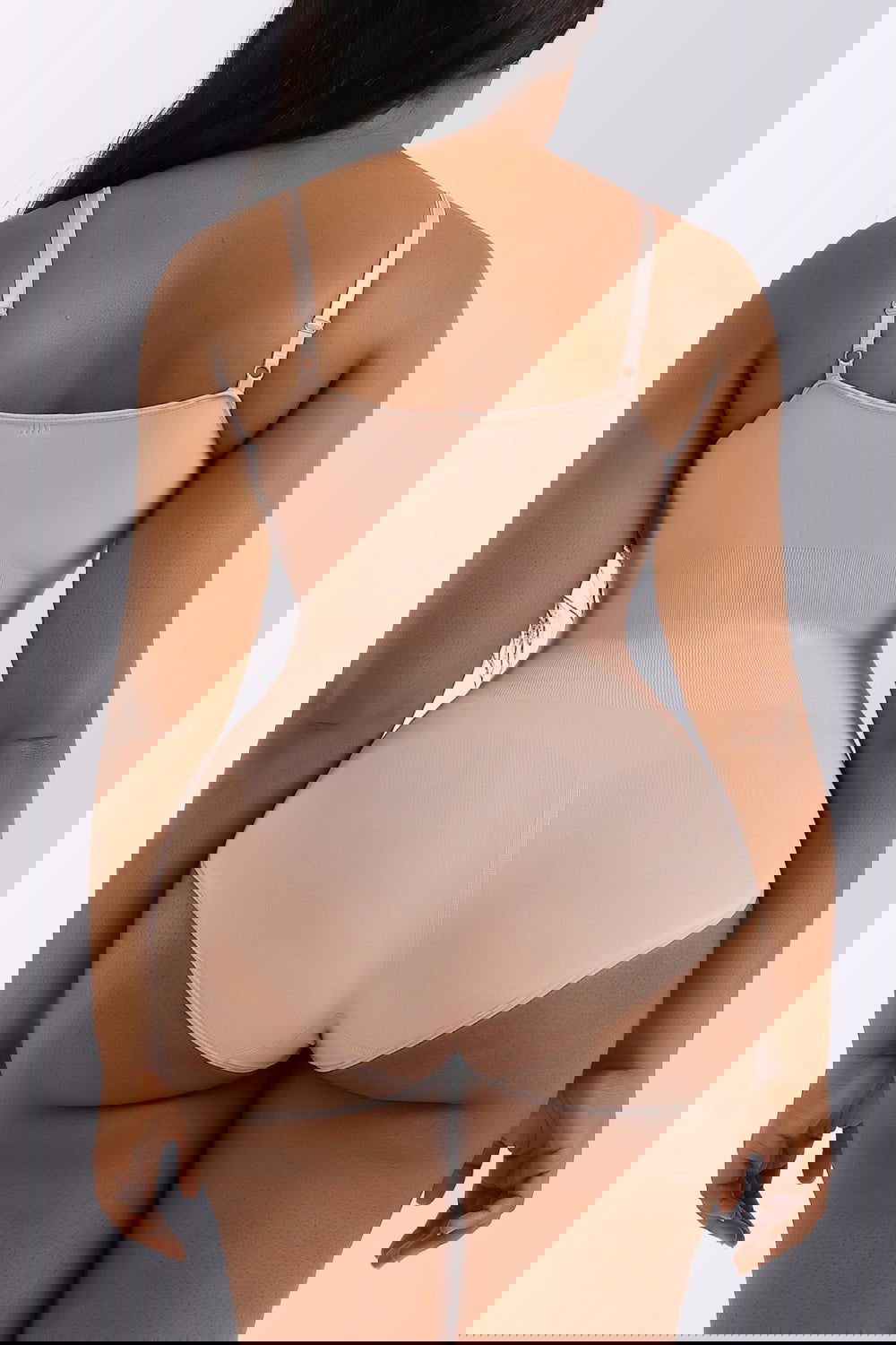 Full Size Spaghetti Strap Shaping Bodysuit - ShopEbonyMonique