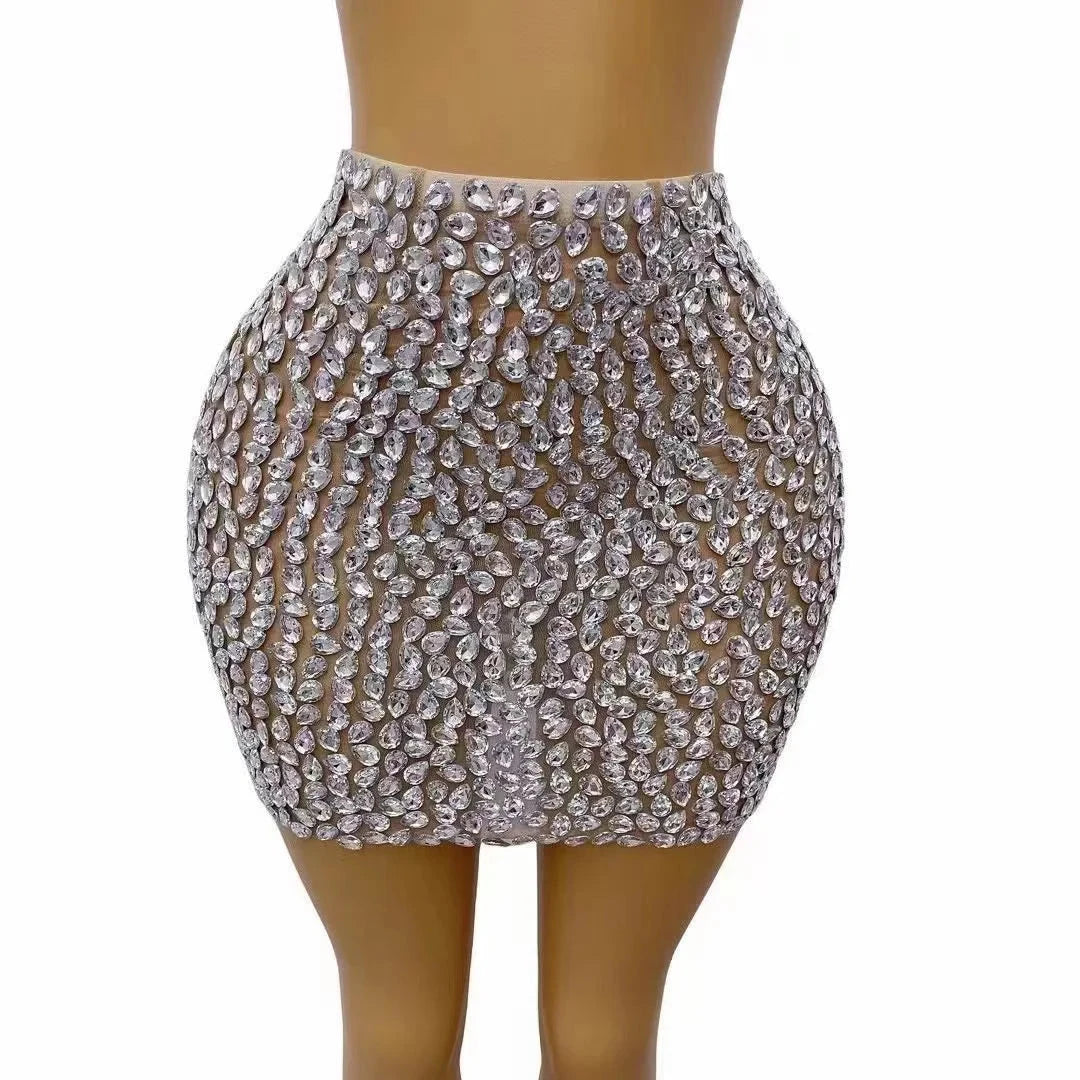 Luxury Rhinestones Skirt - ShopEbonyMonique