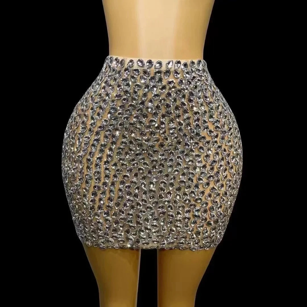 Luxury Rhinestones Skirt - ShopEbonyMonique