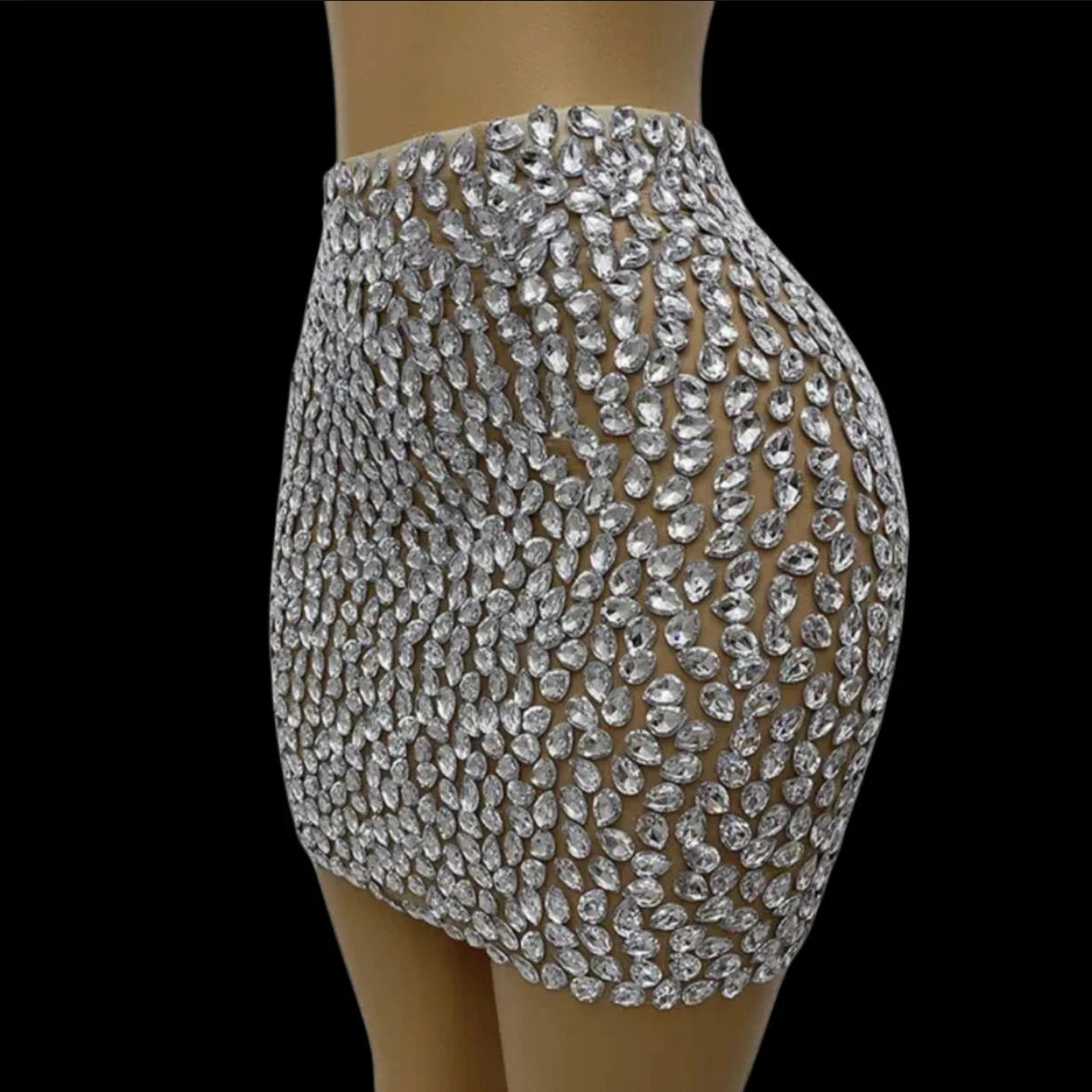 Luxury Rhinestones Skirt - ShopEbonyMonique