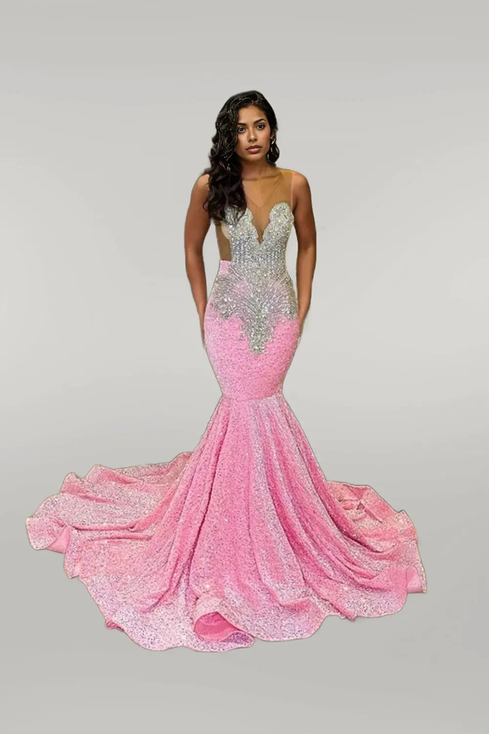 Luxury Sequin Mermaid Long Gown - ShopEbonyMonique