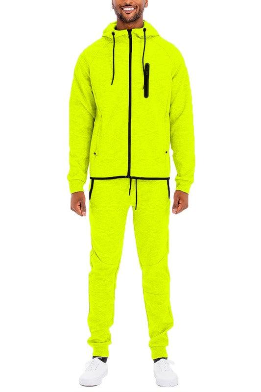 Mens Full Zip Sweat Pant Sweat Set - ShopEbonyMonique