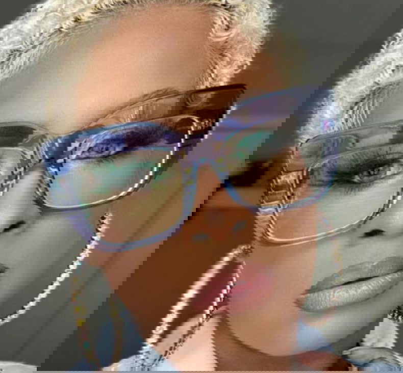 Oversized Brand Blue Light Blocking Shades - ShopEbonyMonique