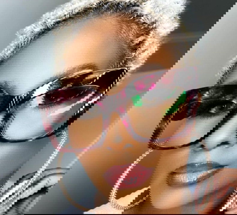 Oversized Brand Blue Light Blocking Shades - ShopEbonyMonique