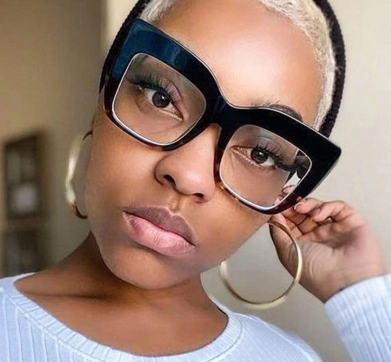 Oversized Brand Blue Light Blocking Shades - ShopEbonyMonique
