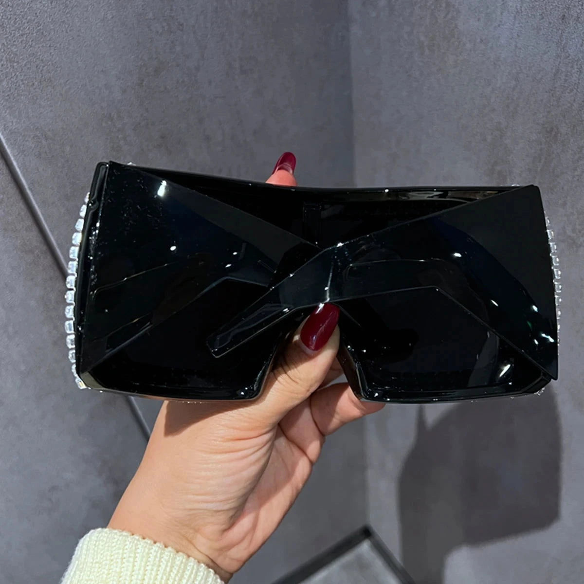 Oversized Punk One-piece Goggle Sunglasses - ShopEbonyMonique