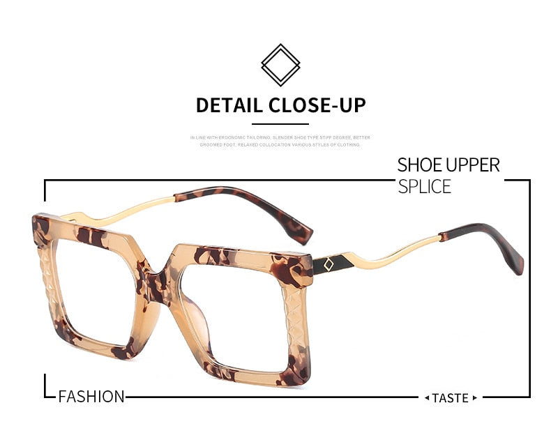 Oversized Square Eyeglass Frames - ShopEbonyMonique