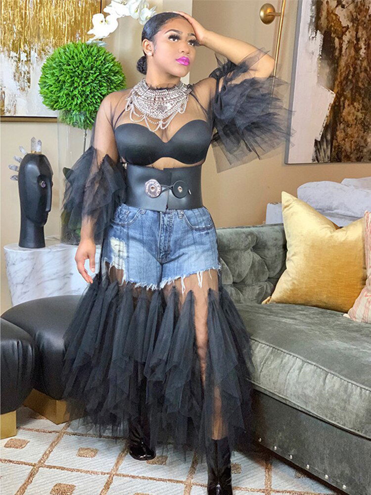 Parti Mesh Dress - ShopEbonyMonique