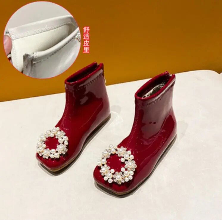 Pearl Girls Short Boots - ShopEbonyMonique