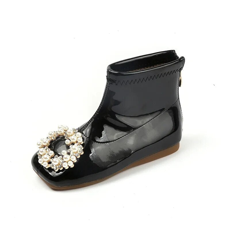 Pearl Girls Short Boots - ShopEbonyMonique