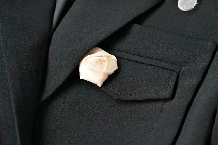 Puff Black Skirt Suit - ShopEbonyMonique