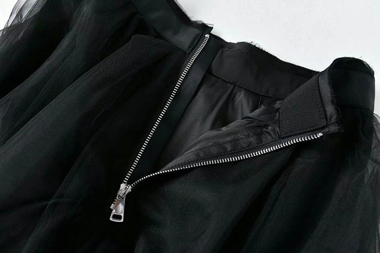 Puff Black Skirt Suit - ShopEbonyMonique