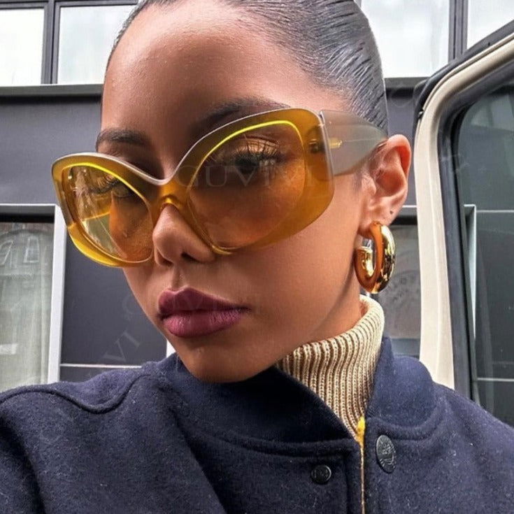 Retro Irregular SunGlasses - ShopEbonyMonique