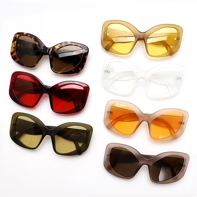 Retro Irregular SunGlasses - ShopEbonyMonique
