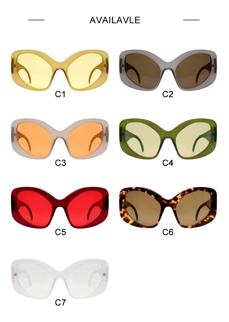 Retro Irregular SunGlasses - ShopEbonyMonique