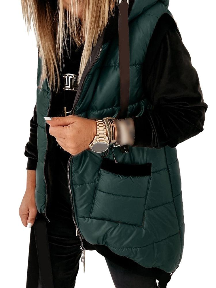 Sleeveless Puffer Jacket - ShopEbonyMonique
