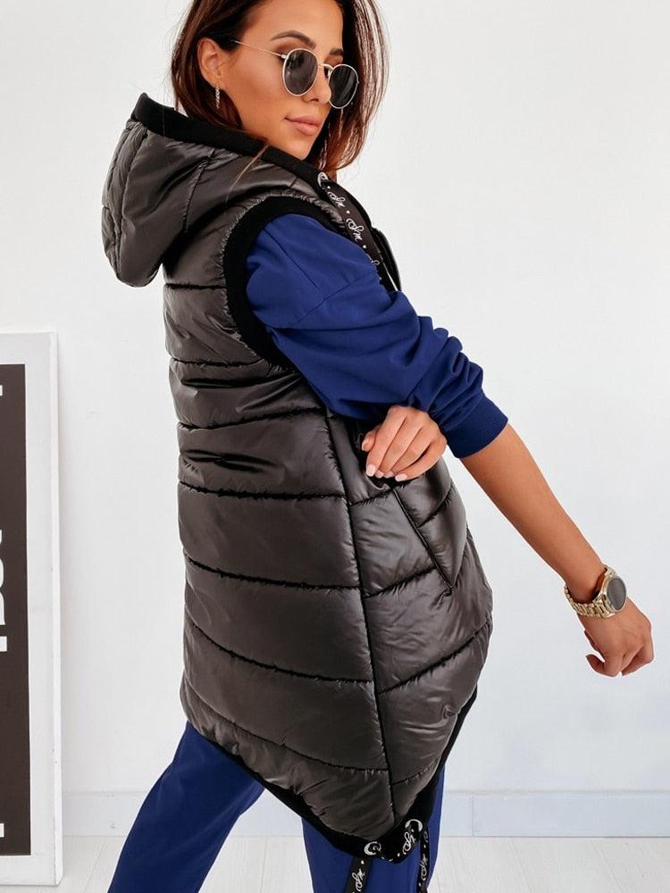 Sleeveless Puffer Jacket - ShopEbonyMonique