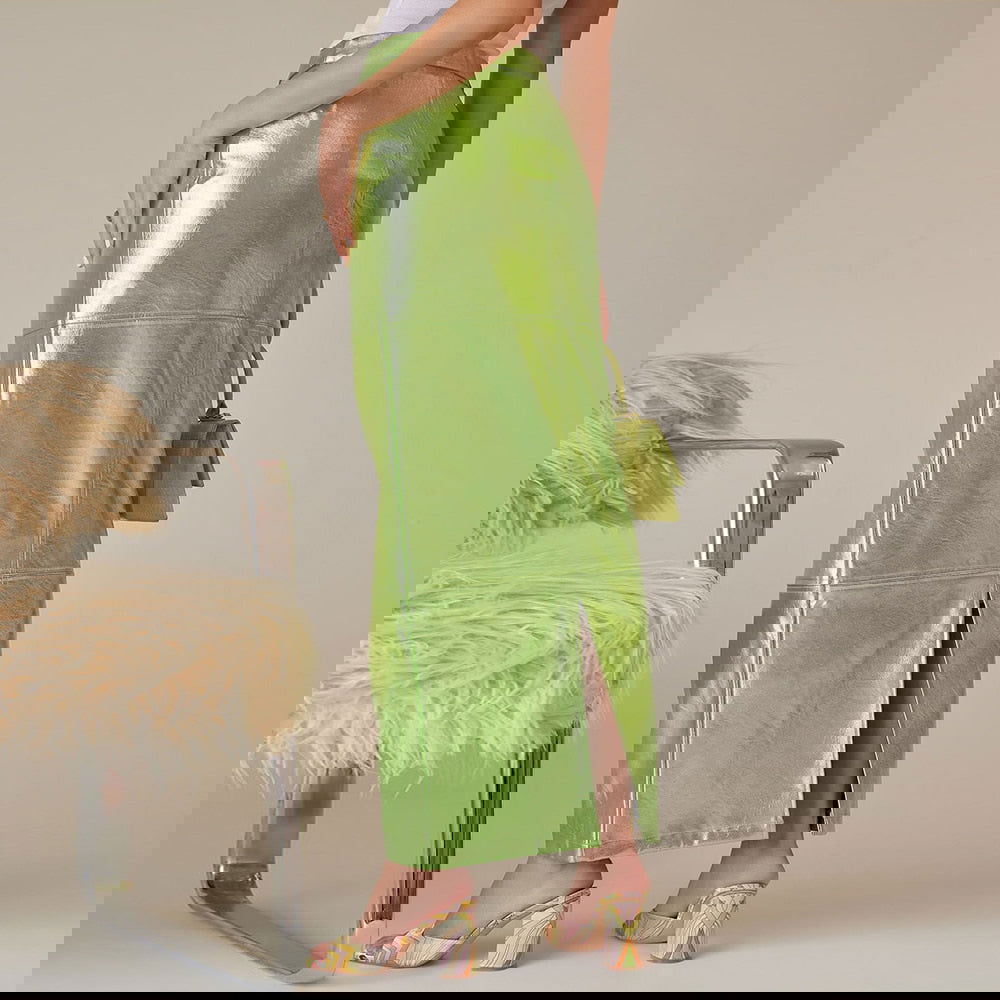 Sparkly Slit Long Skirts - ShopEbonyMonique