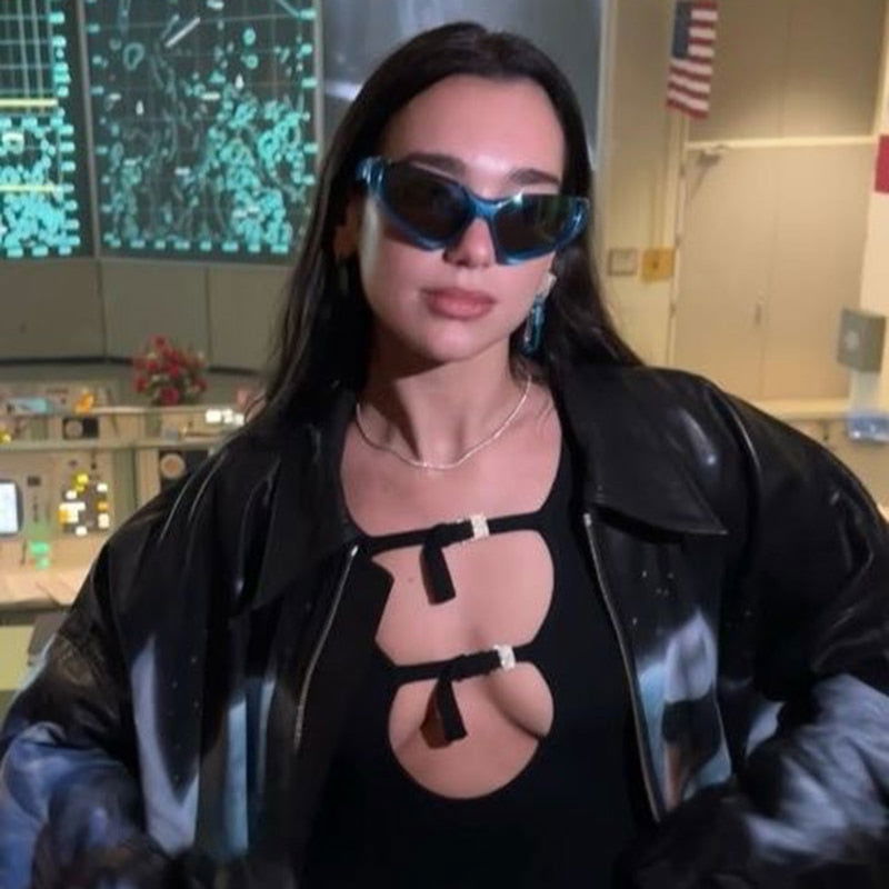 Steampunk Semi-Rimless Sunglasses - ShopEbonyMonique